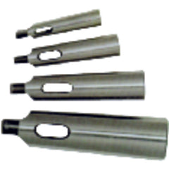 Std Taper Drill Sleeve - 1MT Internal Taper - 4MT Outside Taper - Exact Industrial Supply