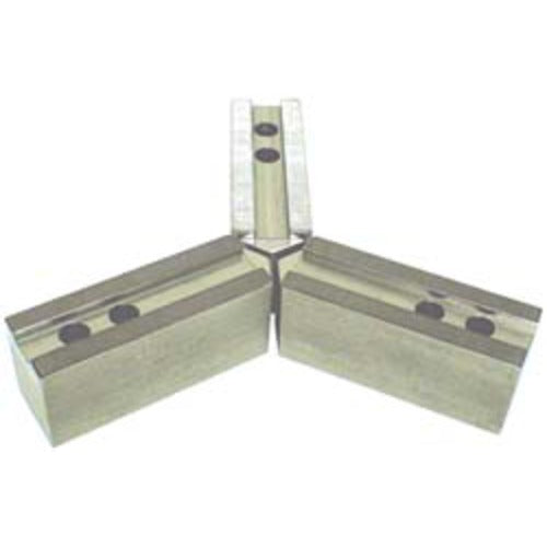 Med Duty Soft Top Jaw Each - For 6″ Chucks - Exact Industrial Supply