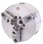 15" 3 Jaw Self Centering Scroll Chuck; D1-11; Direct Mount; Steel Body - Exact Industrial Supply