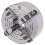 25" 4 Jaw Independent Chuck; D1-15; Direct Mount - Exact Industrial Supply