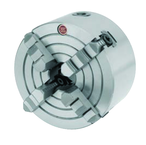 12" 4 Jaw Combination Chuck; Flatback; Solid Jaws - Exact Industrial Supply