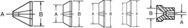 Type V; Style 1 Bell Head - Live Center Adaptor - Exact Industrial Supply