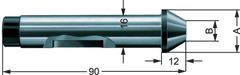 .630" Dia. - Series 680-40 - Center for Face Driver - Exact Industrial Supply