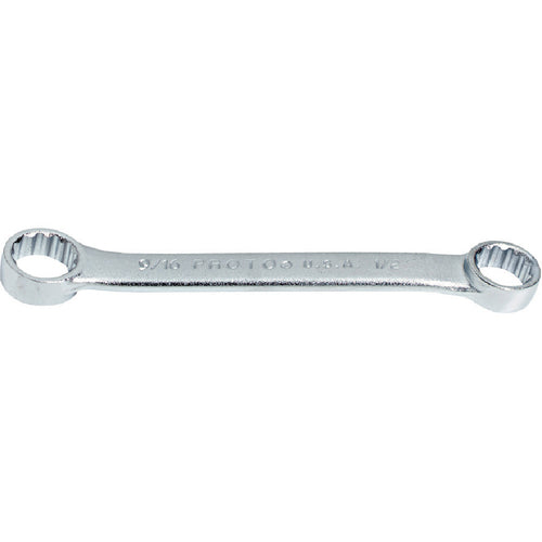 Proto Short Satin Double Box Wrench 1/2″ × 9/16″ - 12 Point - Exact Industrial Supply