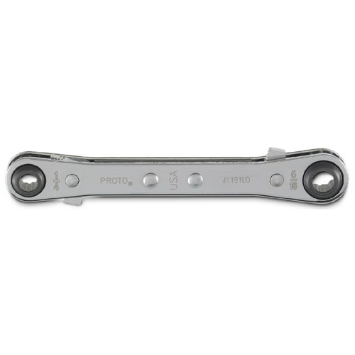 Proto Double Box Reversible Ratcheting Wrench 1/4″ × 5/16″ - 12 Point - Exact Industrial Supply