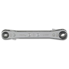 Proto Double Box Reversible Ratcheting Wrench 1/4″ × 5/16″ - 12 Point - Exact Industrial Supply