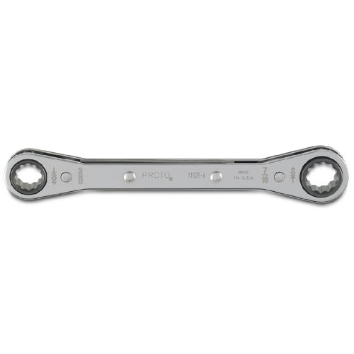Proto Double Box Ratcheting Wrench 3/8″ × 7/16″ - 12 Point - Exact Industrial Supply