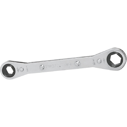 Proto Double Box Ratcheting Wrench 3/8″ × 7/16″ - 6 Point - Exact Industrial Supply