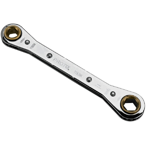 Proto Double Box Ratcheting Wrench 9 × 10 mm - 6 Point - Exact Industrial Supply