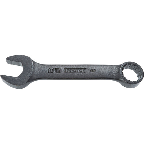 Proto Black Oxide Short Combination Wrench 1/2″ - 12 Point - Exact Industrial Supply