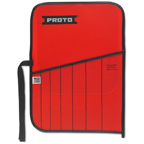 Proto Red Canvas 7-Pocket Tool Roll - Exact Industrial Supply