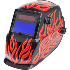 Red Steel Auto Darkening Helmet Variable Shade 9-13