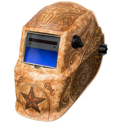 1.73″ Variable Shade 7-13 Welding Helmet Lone Star with Grind Mode - Exact Industrial Supply