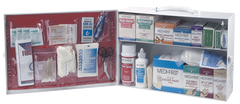 First Aid Kit - 2-Shelf Industrial Cabinet - Exact Industrial Supply
