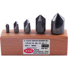 5 PC SET 90 DEG 3FL CARB CSINK - Exact Industrial Supply