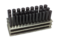 Quality Import Transfer Punch Set -- 1/2 - 1'' - Exact Industrial Supply
