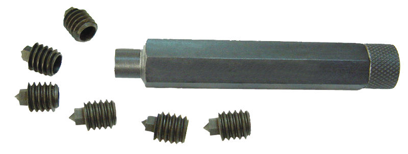 4 Pc. Transfer Set - 1/4-20; 5/16-18 ;3/8-16; 7/16-14 - Exact Industrial Supply