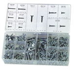 Self Tapping Screw Assortment - 6 thru 14 Dia - Exact Industrial Supply