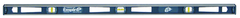 #580-48 - 48'' Length - 3 Vials (2 Plumb; 1 Level); Open Grips - Top Reading - Aluminum Level - Exact Industrial Supply