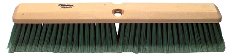 24' - Yellow Medium Perma Sweep Broom With Handle - Exact Industrial Supply
