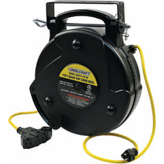 Cord Reel, Quad Tap Outlet - Exact Industrial Supply
