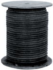 #L14R025 - 1/4'' ID x 25 Feet - Black Rubber - Rubber Hose - Exact Industrial Supply