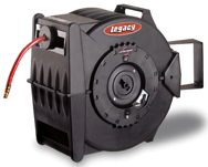 #L8306 - 3/8 '' OD x 75 Feet Hose - Levelwind Retractable Air Hose Reel - Exact Industrial Supply