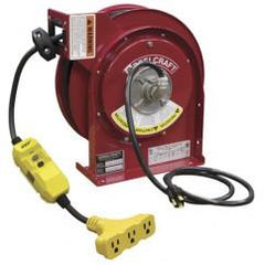 CORD REEL TRIPLE OUTLET GFCI - Exact Industrial Supply