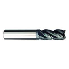 3/4 Dia. x 4 Overall Length 4-Flute Square End Solid Carbide SE End Mill-Round Shank-Center Cut-AlCrN-X - Exact Industrial Supply