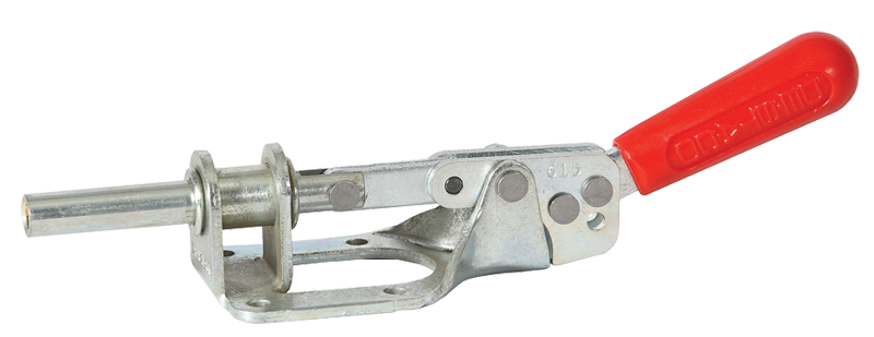 #615 Reverse Handle Action Plunger Style; 300 lbs Holding Capacity - Toggle Clamp - Exact Industrial Supply