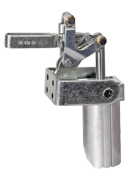 Vertical Pneumatic Cylinder - 4000 lbs Holding Capacity; Bar Style Solid - Exact Industrial Supply