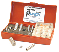 Metric 10 Tru-Punch Punch & Die Set - #40300; 20mm Maximum OD; .25mm Maximum Material Thickness - Exact Industrial Supply