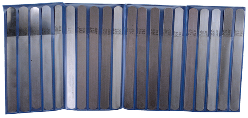 20 Pieces - .001 to .025'' - Feeler Gage Sset - Exact Industrial Supply