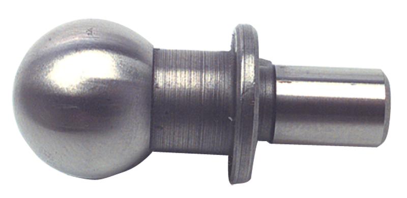 #826887 - 12mm Ball Diameter - 6mm Shank Diameter - No-Hole Toolmaker's Construction Ball - Exact Industrial Supply