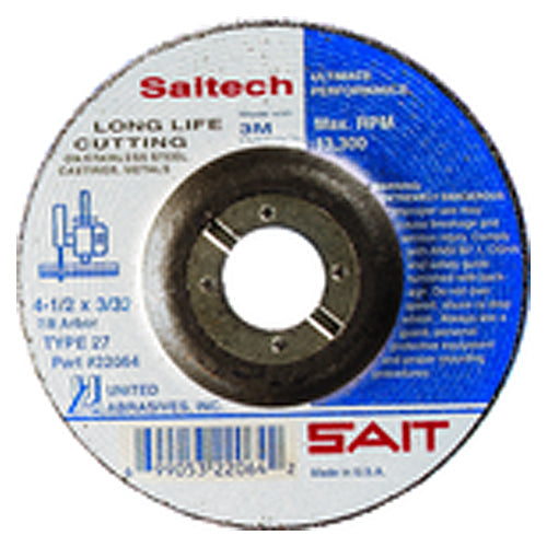 5″ × 1/4″ × 5/8″ 11 - Ceramic - Depressed Center Wheel - Exact Industrial Supply