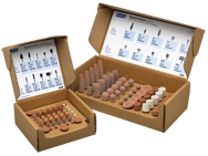 50 pc 38A60-P 1/4" Spdle Pacesetter Mtd. Point Kit contains 5 each of A1; A5; A11; A21; A23; A26; A36; A39; W242 Pacesetter and 5 W220 A80-HBF3 - Exact Industrial Supply