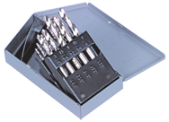 13 Pc. 1/16" - 1/4" by 64ths HSS Bright Screw Machine Drill Set - Exact Industrial Supply