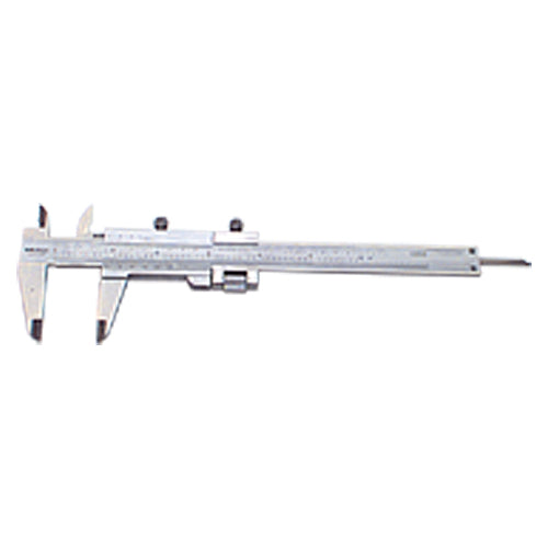 Vernier Caliper - 0-5 / 0-130 mm Measuring Range - (0.001 / 0.02 mm Graduation) - Exact Industrial Supply