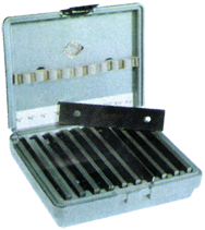 #52-437-000 - 10 Piece Set - 1/2 to 1-5/8'' - Parallel Set - Exact Industrial Supply
