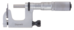 #220XFL-1 - 0 - 1'' Measuring Range - .001 Graduation - Friction Thimble - Carbide Face - Multi Anvil Micrometer - Exact Industrial Supply