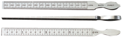 #270 - 1 Leaf - .010 to .150" (.3 to 4mm) Range - Taper Gage - Exact Industrial Supply