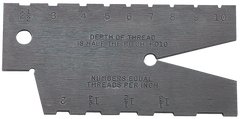 #284 - 1 to 10 Pitch - 29° Acme Screw Thread Gage - Exact Industrial Supply