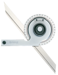#C359FZ - 7 & 12'' Blade Size - Bevel Protractor - Exact Industrial Supply