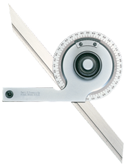 #C359FZW/SLC - 7 & 12'' Blade Size - Bevel Protractor-Certified - Exact Industrial Supply