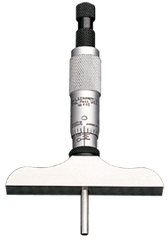 #440Z6RL - 0 - 6'' Measuring Range - Ratchet Thimble - Depth Micrometer - Exact Industrial Supply