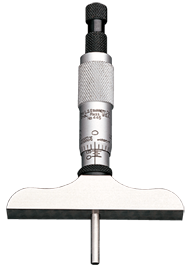 #445DZ6RL - 0 - 6'' Measuring Range - Ratchet Thimble - Depth Micrometer - Exact Industrial Supply
