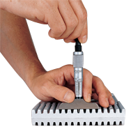 #449AZ3R - 0 - 3'' Measuring Range - Ratchet Thimble - Depth Micrometer - Exact Industrial Supply