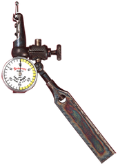 #711MFSAZ - .7mm Range - 0.01mm Graduation - Horizontal Last Word Dial Test Indicator - Exact Industrial Supply