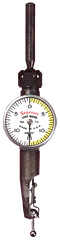 #711MGCSZ - .7mm Range - 0.01mm Graduation - Horizontal Last Word Dial Test Indicator - Exact Industrial Supply