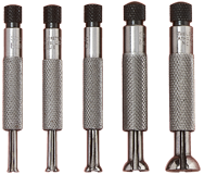 #S830FZ - 4 Pieces - .125 to .500'' Measuring Range - Full Ball Short Small Hole Gage Set - Exact Industrial Supply